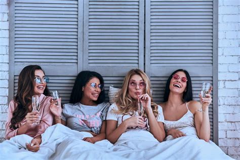 lesbian kissing party|Slumber Party .